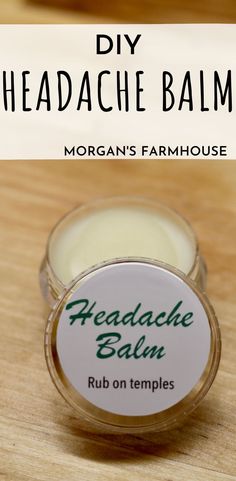 Headache Balm, Salve Recipes, Healing Salves, Herbal Recipes, Diy Remedies, Home Health Remedies, Homemade Bath Products