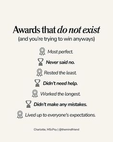 a poster with the words awards that do not existt and you're trying to win anyway