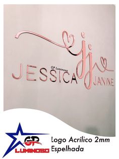 logo acrylico 2 mm esplhada de jesscia janine