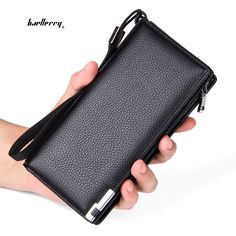 Baellerry Men Lichee Pattern Metal Clip Embellishment Vertical Long Portable Clutch Wallet - Black - 2395654712 - Bags, Men's Bags, Men's Wallets  #MensWallets #Bags # #Men's #Bags # #Men's #Wallets Men Clutch Bag, Leather Business Card Holder, Man Clutch, Luxury Clutch, Luxury Wallet, Wallet Gifts, Men's Bags, Mens Leather Bag, Leather Clutch Bags