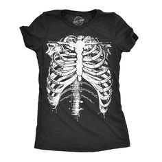 Rib Cage Shirt, Cool Skeleton, Skeleton Halloween Costume, Sarcastic Shirts Funny, Skeleton Costume, Funny Shirts Women, Skeleton Halloween, Skeleton Shirt, Funny Tee Shirts