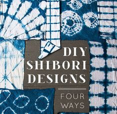 a book cover with blue and white designs