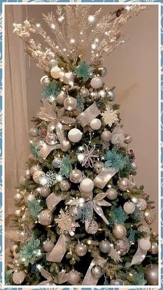 Christmas Tree Ideas - Amazon.com, one of the world's largest store. Visit now to buy what you are looking for. Christmas Tree Ideas 2023 Trends Green, Fake Christmas Tree Decorations, Festival Tree, Sage Christmas, Turquoise Christmas Tree, Xmas Inspiration, Rose Gold Christmas Tree