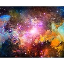 an image of a colorful space with stars