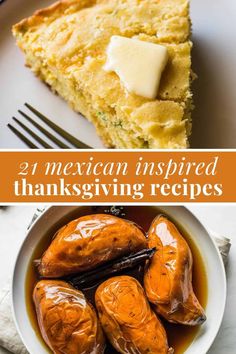 mexican inspired thanksgiving desserts with text overlay