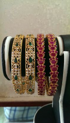 Ruby Emerald Bangles Gold, Ruby Bangles Gold, Pearl Bangles Gold, Plain Gold Bangles, Gold Earrings Wedding