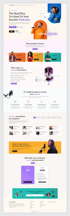 an image of a web page with many different colors and font styles on it, including the