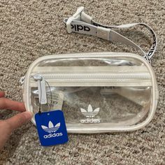 Head Out In Comfort And Style In This Adidas White Festival Waistpack! Adjustable Straps Front Zipper For Storage Addias Logo On Front 10.39 X 9.41 X 5 Inches New With Tag Adidas Bags, Adidas White, Original Bags, Waist Pack, White Adidas, Adidas Women, Front Zipper, Adjustable Straps, Bag Lady