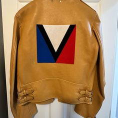 Up For Sale Is A Very Rare And Extremely Limited Run Kim Jones & Louis Vuitton Collaboration Jacket. It Was Introduced At The 2014 Paris Runway Show. I've Never Worn It, But Bought It From A Seller From Grail. There Is A Small Stain On The Back Of The Jacket That Will Need To Be Cleaned. I Wouldn't Dare Dining It Myself Because I'm Not A Leather Cleaner Expert. Feel Free To Ask Me Snatching Questions. Below Are The Measurements That You Would Have To Use For Reference To Insure It Fits. Size 50 Louis Vuitton Jacket, Rare Louis Vuitton, Paris Runway, Kim Jones, Leather Cleaner, Limited Run, Leather Cleaning, Leather Biker Jacket, Runway Show