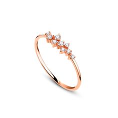 Dainty Simple 14K Gold Design Ring Gram: 1.15 gr Diamond: 0.12 ct Product Code: D000027 Ruel Design is an ideal option for women who enjoy the luxury of being well-groomed and stylish with affordable budgets and love to wear quality and specially designed jewelry. We offer an alternative to women who pursue elegance and who will find it difficult to choose from rings to necklaces, earrings to bracelets. Our jewelry is made with real solid gold and natural diamonds and gemstones . All items in our store are handmade products. A few products have been made by Ruel Design. Our fancy jewellery will be unique and special for you and you will shine like a star. Ruel Design the best way to be unique, simple, and stylish. Dainty Cluster Diamond Promise Ring, Cluster Rose Gold Cubic Zirconia Ring, 14k Rose Gold Brilliant Cut Cluster Ring, Rose Gold Cluster Diamond Ring With Rose Cut Diamonds, Fine Jewelry Rose Gold Cluster Diamond Ring, Cluster Rose Gold Rings With Diamond Accents, Delicate Diamond Cluster Ring In Rose Gold, Delicate Rose Gold Cluster Ring With Diamonds, Delicate Rose Gold Diamond Cluster Ring