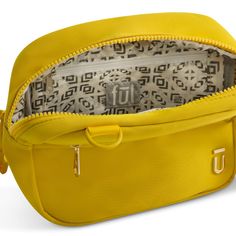 Add a touch of modern flair to your accessories collection with the mustard yellow Ful Crossbody Bag. This stylish yellow handbag features an adjustable and removable shoulder strap, offering a customizable drop length from 11.5" to 23.5" for versatile wear. The sleek gold and mustard hardware accentuates its contemporary design, while the zip closure ensures your belongings stay secure. The bag's interior is thoughtfully designed with a back wall zip pocket and Ful's signature polyester lining, Functional Yellow Shoulder Bag For School, Yellow Shoulder Bag For On-the-go, Modern Yellow Bags With Gold-tone Hardware, Functional Yellow Crossbody Shoulder Bag, Mustard Crossbody Shoulder Bag With Detachable Strap, On-the-go Yellow Shoulder Bag With Zipper Closure, Modern Yellow Crossbody Shoulder Bag, Modern Yellow Shoulder Bag With Adjustable Strap, Yellow Shoulder Bag With Gold-tone Hardware For Travel