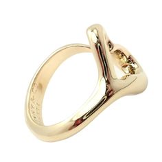 Tiffany & Co. 18k Yellow Gold Peretti Open Heart Ring, Sz 5    Metal: 18k yellow gold Ring  Size: fits up to a 5, open design  Weight 7.5g  Size 16mm At Top  Hallmarks: Tiffany & Co 750 Peretti  Dimensions reference the ring size and are not specific to the ring itself. Sterling Silver Cz Rings, Open Heart Ring, Tiffany Rings, Vintage Designer Jewelry, 18k Yellow Gold Ring, Open Design, Cz Ring, Open Heart, Yellow Gold Ring