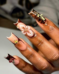 Obsessed with brown nail sets lately 😩🤎 - 𝐷𝑚 𝑡𝑜 𝑏𝑜𝑜𝑘! . . . Tags: #nailart #naildesigns #nailinspo #nailsofinstagram #naillover #nailaddict #nailstyle #customnails #longnails #nailfashion #coffinnails #trendy #trendynails #luxurynails #glamnails #torontonails #nailsoftheday #nailsonfleek #torontonailtech #nailartistry #nailtrends #artisticnails #uniquenaildesigns #naillove #creativenails #nailcare Book Tags, Brown Nail, Nail Sets, Glam Nails, Brown Nails, Luxury Nails, Creative Nails, Nails On Fleek, Nails Design