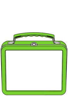 an illustration of a green briefcase on a white background