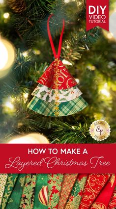 an ornament hanging from a christmas tree with the words how to make a paper christmas