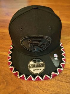 Beaded Baseball Hat Brim Patterns, Powwow Beadwork, Hats Ideas, Beading Art, Beaded Headbands, Beaded Ideas