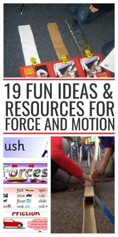 kids are playing with their toys in the classroom and learning how to use force and motion