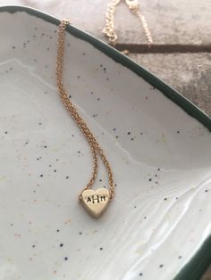 Monogram, couples' initials or just one letter... Either way you personalize it, it's gonna be a great gift. 18k Couples Initials, Heart Charm Necklace, Infinity Heart, Anniversary Dates, Wing Necklace, Silver Moon, Silver Heart, Gold And Silver, Heart Charm