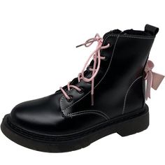 Overview:
 
 Unique design, stylish and beautiful.
 
 Good material, comfortable feet.
 
 A variety of colors, any choice.
 
 
 Specification:
 
 Sole Material: Rubber
 

Applicable gender: female
 
 Cortical features: sheepskin
 
 Boot inner material: PU
 
 Color: O14—Pink Four Seasons Single Standard Code, K45—L—Black, O14—Pink Plus Velvet Standard Code, K45—L—Black Plus Velvet Standard Code
 
 

Size Information:

Sizes: 35, 36, 37, 38, 39, 40


 
  
   size
   
    Foot length (MM)
   
  
  
   35
   221-225
  
  
   36
   226-230
  
  
   37
   231-235
  
  
   38
   236-240
  
  
   39
   241-245
  
  
   40
   246-250
  
 





 Package Content:
 
 1 pair x shoes Pink Winter Lace-up Boots, Pink Round Toe Lace-up Boots For Winter, Pink Winter Lace-up Boots Casual, Pink Casual Lace-up Boots For Winter, Casual Pink Flat Heel Boots, Pink Round Toe Lace-up Boots For Fall, Pink Round Toe Lace-up Boots For Spring, Pink Ankle Martin Boots For Winter, Pink High-top Lace-up Boots For Winter