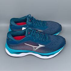 Thank You For Visiting Selling Monster1! Mizuno Wave Sky 5 Running Shoes Women’s Sz 8 Style #411329.Lg73 Color: Blue Brand New, Box Included *No Rips Or Tears *Original Insoles *Smoke Free Home *Photos Are Of The Actual Product. *Please Review Photos To Ensure You Know What You Are Purchasing. Check Mizuno.Com For Sizing Questions. *Packaged With Care *Ships In 1 Business Day *Buy With Confidence. *Always Accepting Reasonable Offers! *We List New Items Weekly! *Don’t Miss Out, Follow Us Now! *Re Functional Blue Walking Shoes For Marathon, Functional Blue Walking Shoes For Running, Dynamic Blue Walking Shoes For Training, Blue Dynamic Walking Shoes With Air Cushioning, Dynamic Blue Walking Shoes With Air Cushioning, Blue Synthetic Sneakers For Marathon, Blue Synthetic Sneakers For Marathons, Blue Sneakers With Gel Cushioning For Marathon, Blue Breathable Walking Shoes For Marathon