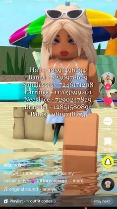 #roblox #outfits #swim #bloxburg #beach #clothes Blocksburg Outfit Codes￼, Bloxburg Decals Codes Aesthetic, Preppy Decal, Swimming Outfits, Dance Moms Dancers, Suit Ideas, Beach Clothes, Friend Pictures Poses, Bloxburg Decal Codes