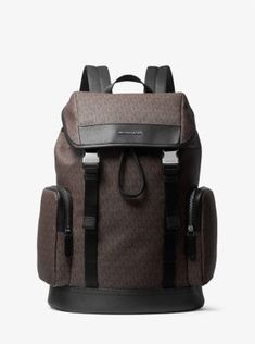 Form meets function in our logo-print Hudson backpack. It boasts two exterior zip pockets to keep your phone and keys within easy reach while the spacious interior easily stows a laptop or gym trainers. Sleek hardware and tonal details render it an elevated on-the-go essential. Travel Backpack With Logo Hardware, Black Travel Backpack With Logo Hardware, Functional Nylon Backpack With Logo, Functional Outdoor Backpack With Logo, Functional Backpack With Logo For Everyday Use, Functional Backpack With Logo, Modern Travel Backpack With Logo, Functional Logo Backpack, Functional Standard Backpack With Logo