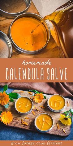 How to Make Calendula Salve & Calendula Salve Benefits - Calendula is a beautiful flower with powerful medicinal benefits. It's often used in natural remedies, salves, and creams, and is a terrific healing herb to have in your herbal medicine cabinet. Make the best use of its healing powers with this easy calendula salve. Herbalism for Beginners | DIY Herbal Self Care Lard Lotion, Diy Tinctures, Apothecary Supplies, Herbal Salve Recipes, Medicinal Flowers, Herbs Medicine, Herbal Medicine Cabinet