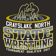 the logo for gray lake north state wrestling tournament