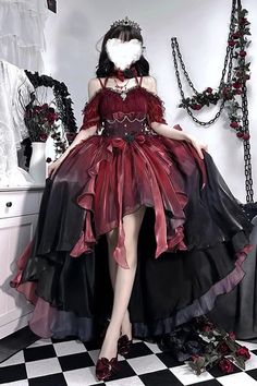 Red Flower Wedding, Flower Wedding Dress, Gothic Princess, Style Types, Op Dress, Spring Summer Autumn Winter, Wedding Dresses With Flowers, Kleidung Diy, Fairytale Dress