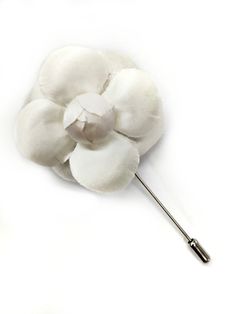 "2\" Off-White Satin Camellia Flower Lapel Pin For Men or Women Genuine M&S Schmalberg Flower Hand-Made in New York City Garment District, Since 1916 https://www.customfabricflowers.com Want to see our factory at work? https://bit.ly/2o6iAZF As Seen in The NY Times! https://bit.ly/2nwvrHI ----------------------------------- Welcome to the Official M&S Schmalberg Etsy Shop! All of our Custom Fabric Flowers are hand made in our New York City garment district factory. Everything we sell on Cheap White Brooches, Flower Lapel, Fabric Flower Brooch, Flower Lapel Pin, Camellia Flower, Boutonniere Wedding, Hand Dyed Silk, Silk Dyeing, Shoe Clips