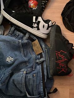 Dc slayer Dc Sneakers Outfit, Baggy Clothes, Fresh Shoes, Fire Fits