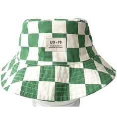 Brand New With Tag, Urban Outfitters Uo-76 Green Checkered Bucket Hat. 100% Cotton, Lined On The Inside. One Size. Please Ask Any Questions Before Purchasing. Spring Hats From Urban Outfitters, Urban Outfitters Adjustable Cotton Hat, Green Cotton Hat, Retro Cotton Hat For Vacation, Adjustable Cotton Retro Sun Hat, Green Flat Brim Bucket Hat, One Size, Retro White Wide Brim Sun Hat, Retro Adjustable Cotton Sun Hat, Trendy Green Cotton Hat