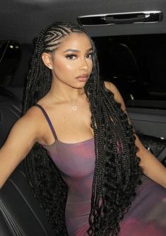 Boho Knotless Braids Human Hair, Knotless Braids Human Hair, Braids Human Hair, Boho Knotless Braids, Cornrows Braids For Black Women, Boho Knotless, Braided Hairstyles For Black Women Cornrows, Goddess Braids Hairstyles, Braided Cornrow Hairstyles