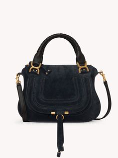 Chloé Marcie Double Carry Bag | Chloé US Suede Shoulder Bag With Gold-tone Hardware, Suede Tote Bag With Gold-tone Hardware, Luxury Suede Satchel With Double Handle, Suede Bags With Gold-tone Hardware And Top Handle, Suede Top Handle Bag With Gold-tone Hardware, Suede Bags With Double Handle And Detachable Strap, Suede Bags With Detachable Strap And Double Handle, Suede Satchel With Detachable Strap, Suede Double Handle Bag With Detachable Strap