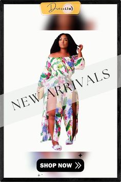 Summer Sexy Split Boho Beach Off Shoulder Long Sleeve Vintage Floral Printed Women Jumpsuit Tropical Printed Jumpsuits For Vacation, Tropical Printed Jumpsuit For Beach Season, Tropical Printed Jumpsuits And Rompers For Vacation, Tropical Printed Beach Jumpsuits And Rompers, Printed Beachwear Jumpsuits And Rompers For Beach, Summer Vacation Tropical Print Jumpsuits And Rompers, Tropical Style Summer Beach Jumpsuits And Rompers, Tropical Printed Jumpsuits And Rompers For Beach, Tropical Beach Jumpsuits And Rompers For Summer