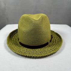 What Are You Buying: San Diego Hat Co Womens Straw Fedora Hat Os Green Brown Leather Band Boho New Condition: New With Tags - Please Note, Item Measurements Are Approximate. Please Compare The Flat Lay Measurements To Your Favorite Garments To Ensure Fit. Reasonable Offers Will Be Considered. Fast Shipping In The Usa Straw Fedora Hat, Straw Fedora, Fedora Hat, Leather Band, Green And Brown, Fedora, San Diego, Brown Leather, New Color