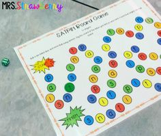 this is an image of a printable math board game with numbers and letters on it