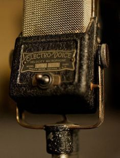 an old microphone with the caption from rustic meets vintage visit