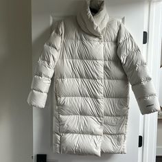 Amazing Cocoon Of Warmth! I Live In Southern California And Can’t Use This As Much As I’d Like. Gently Worn And In Excellent Condition. The Bottom Hits At About My Knee. Full, Double Row Button Closure (Not A Zip Closure). Two Side Pockets And One Interior Pocket. Color Is Off White “Snow”. No Stains, Tears Or Markings. Patagonia Puffer Outerwear For Outdoor, Winter White Down Outerwear, Patagonia Puffer Jacket For Cold Weather, Patagonia Down Outerwear For Fall, Patagonia Fall Puffer Outerwear, Patagonia Puffer Outerwear For Fall, Patagonia Winter Outerwear With Long Sleeves, Patagonia Long Sleeve Winter Puffer Jacket, Functional Patagonia Puffer Jacket For Winter