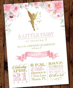 a little fairy birthday party with pink flowers