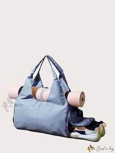 Bird in Bag - Overnight Weekender Duffel Bag with Hospital-Style Compartments, Separate Dry/Wet Section for Gym Gear. Gym Bags Aesthetic, Multifunctional Blue Bag For On-the-go, Multifunctional Blue Bags For On-the-go, Versatile Blue Gym Bag, Sport Bag Aesthetic, Wellness Wishlist, Gym Rat Gifts, Gym Bag Aesthetic, Yoga Aesthetics