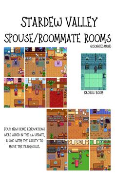 stardeu valley spouse / roommateate rooms is an interactive video game