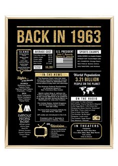 the back in 1932 poster with gold lettering on black paper and an image of people's history