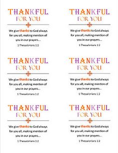 thank you cards with orange and purple lettering