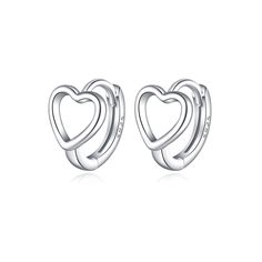 PRICES MAY VARY. High Quality Material: These heart hoop earrings are all made of real 925 sterling silver (not only the earrings posts but the whole earrings are 925 sterling silver material). Healthy silver material is Nickel-free, Lead-free, Cadmium-free and Hypoallergenic, which won’t irritate your ears! Wear Comfortably! Unique Design: The heart hoop earrings represent Love, Promise and Loyalty. These heart hoop earrings are perfect for every day and night wear, and can also be worn in a se Valentine's Day Open Heart Huggie Earrings For Anniversary, Valentine's Day Open Heart Huggie Earrings, Round Huggie Earrings For Valentine's Day, Hypoallergenic Hoop Earrings For Valentine's Day Anniversary, Valentine's Day Huggie Earrings For Anniversary, Valentine's Day Round Huggie Earrings, Pierced Open Heart Hoop Earrings For Anniversary, Anniversary Open Heart Pierced Hoop Earrings, Anniversary Open Heart Hoop Earrings