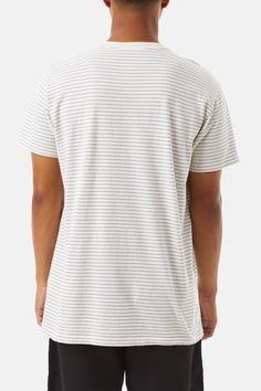 Our enzyme-washed, 100% cotton Finley knit is an ultra-soft, vintage-inspired knit tee, offering a classic look for endless style and comfort . 100% Cotton Yarn Dye Knit Pocket on left chest Horizontal stripes Model is 5'10, 170lbs and wears a size L | FINLEY POCKET TEE Shirt Men's Size X-Large in Xl Cotton by Katin Knit Pocket, Pocket Tee Shirts, Mens Tee Shirts, Horizontal Stripes, Knit Tees, Blue Wool, Pocket Tee, Steel Blue, Yarn Dyeing