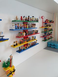 LEGO ROOM Lustig Shelf Lego shelf Lego Room Paint Ideas, Lego Shelf Ideas, Lego Nursery, Lego Corner, Lego Shelf, Toy Room Storage, Mario Room