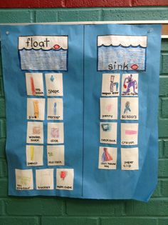 a bulletin board with different types of toothbrushes on it and the words float