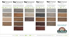 the different types of hardwood flooring in various colors and sizes, including brown, black,