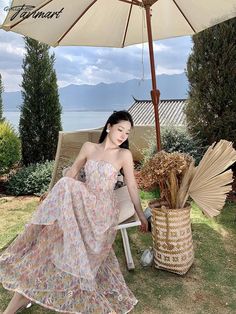 Tavimart Korean Style Elegant Evening Party Fairy Dress Summer Strapless Sleeveless Off The Shoulder Long Dress Backless Beach Maxi Dress Measurement In CM Size Chest Waist Length S 84 64 120 M 88 68 121 L 92 72 122 XL 96 76 123 Measurement In Inch Size Chest Waist Length S 33.1 25.2 47.2 M 34.6 26.8 47.6 L 36.2 28.3 48.0 XL 37.8 29.9 48.4 Off The Shoulder Long Dress, Long Evening Dresses Elegant, Neck Wedding Dress, Dress Backless, Beach Maxi Dress, Gowns Of Elegance, Evening Dresses Elegant, Fairy Dress, Dress Measurements